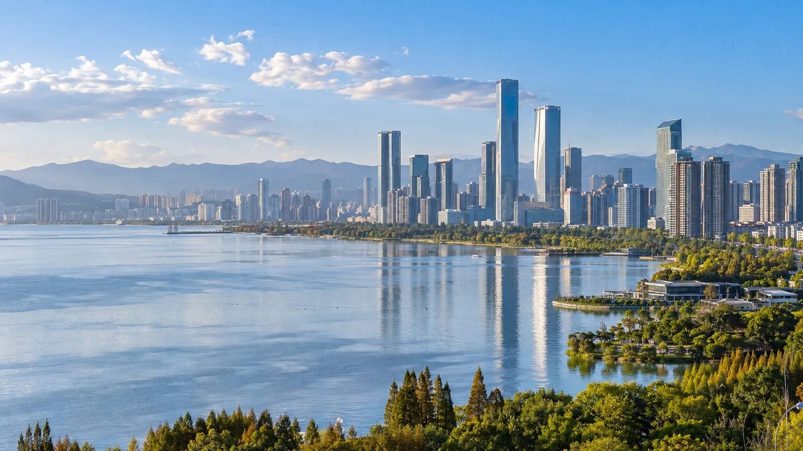 Modern cityscape of Kunming